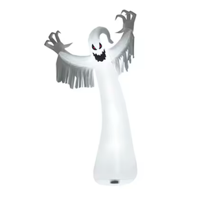 12-ft Pre-Lit White Ghost Inflatable for Indoor/Outdoor Halloween Decorations