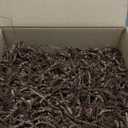 Hampton Distribution Dark Brown Crinkle Paper Filler, 2lb Shredded Paper for Gift Baskets, Weddings, Birthdays, Showers & Holidays