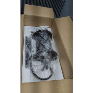 Oil Rubbed Bronze 24" Large Outdoor Coach Light Retro Exterior Waterproof Wall Lantern, Waterproof Aluminum Patio Sconce Light Brown Wall Mount Lamps with Water Glass for Garage, Front Door Garden