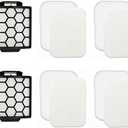 Colorfullife Filters for Shark Navigator Zero-M Self-Cleaning Brushroll Pet Pro Upright Vacuum ZU60 ZU62 ZU62C NV251,NV255, Replacement Parts Parts #1238FT60&1239FT60