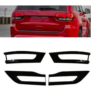 Compatible with 2014-2021 Jeep Grand Cherokee Tail Light Trim Bezel Kit Cover Gloss Black