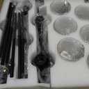 6-Light Black Linear Chandelier,43.3" Dining Room Light Fixture Over Table
