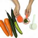 2 Pcs Peeling Knife with Storage Box  2025 New Vegetable Peeler with Container, Multi-Function Fruit & Veggie Peeling Knife with Catcher for Kids & Adults, Safe Kitchen Peeler Set