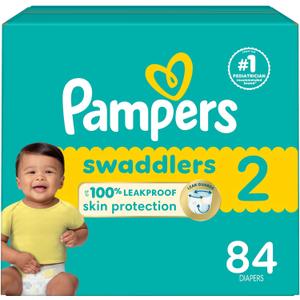 Pampers Baby Diapers - Swaddlers - Size 2, 84 Count, Ultra Absorbent Disposable Infant Diaper