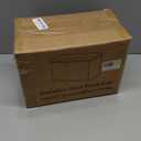 Stainless Steel Hanging Trash Can with Lid and Inner Bucket, 1 Gallon Kitchen Compost Bin for Counter Top, Under Sink or Wall Mount, Small Garbage Can for Cupboard/Bathroom/Bedroom/RV, Black