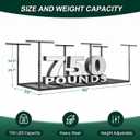3x8 FT Overhead Garage Storage Rack,750LBS Weight Capacity