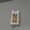 Bibs Pacifiers Color Collection, Set of 2 BPA-Free Latex Pacifiers Made in Europe, Round Nipple Baby Pacifier. (6+ Month (Pack of 2), Mustard)