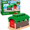 BRIO World 33574 - Train Garage - 1 Piece Wooden Toy Train Accessory for Kids Age 3 and Up