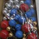 ASTARON 50 Pcs Ball Cake Topper Sticks Mini Balloons for Cake Decorating Supplies Foam Balls Cake decorations for Baby Shower Cake Birthday Cake Toppers Decorations (Red Blue) (Red Blue Series)
