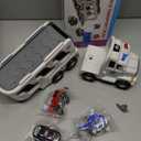 JUKUDAHU 5-in 1 Play Ambulance Toy Vehicle Toddler Truck Toys for 3 4 5 6 7 Year Old Boys - Friction Powered Cars with Light and Sound, Police Car, Fire Truck, Ambulance Car, Birthday Gifts for Kids