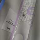 Wireless Keyboard and Mouse, Vssoplor 2.4GHz Rechargeable Compact Quiet Full-Size Keyboard and Mouse Combo with Nano USB Receiver for Windows, Laptop, PC, Notebook-Lavender Purple