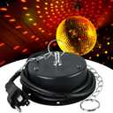 1.5 RPM Speed Disco Ball Motor Heavy Duty Mirror Ball Electric Slow Motor Rotator Supports 4'' - 16'' Mirror Balls for Dj, Family Party, Bands, Christmas Party