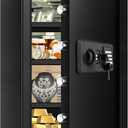 6.0 Cub Large Fireproof Safe Box for Home Use, Digital Security Safes Fireproof Waterproof with Combination Lock and 3 Removable Shelves, Anti-Theft Home Fire Safe for Document Money Valuables