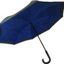 Komo 51100 Long Umbrella, Blue, Black, 23.6 inches (60 cm)