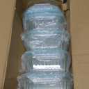 5-Packs, 36 Oz Glass Meal Prep Containers with Snap Locking Lids Glass Food Containers,Airtight Lunch Container,Microwave, Oven, Freezer and Dishwasher