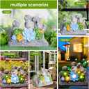 everby-yh Garden Turtles Statues Outdoor Decor Solar Powered LED Lighted Turtle Sculpture Lawn Decorations for Patio,Balcony,Yard Ornament,Gifts for Mom