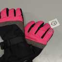 MCTi Ski Gloves,Winter Waterproof Snowboard Snow 3M Thinsulate Warm Touchscreen Cold Weather Women Gloves Wrist Leashes (Medium, Rose red)