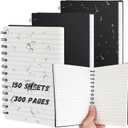 Sayglossy 3 Pack 5x7 Inch Waterproof Paper Spiral Notebook Lined 300 Pages All Weather Notepad Hardcover Construction Notepad Weatherproof Notepad Tactical Notebook for Outdoor Police Recording