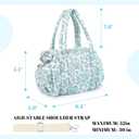 Small Gym Bag for Women, Mini Crossbody Gym Bag with Detachable Strap, Floral Tote Bag with Wet Pocket for Sport Work Fitness Travel