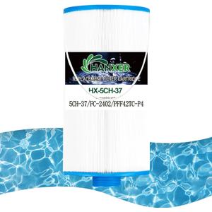 HANXER PFF42TC-P4 Spa Filter Cartridge Replaces for Watkins 303279, 5CH-37, 78460, FC-2402, SD-01322, LSX1057, Lifesmart, Freeflow, AquaTerra Hot Tub Filter, 40 sq.ft, 1 Pack