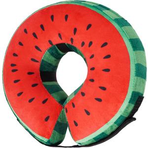 Recovery Donut Collar for Dogs & Cat,Inflatable Dog Collar Alternative After Surgery,Soft Cone for Large Medium Small Pet(Watermelon,X-Large) (XLNeck 18"-23")
