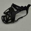 BARKLESS Dog Muzzle, Basket Muzzle for Biting, Chewing and Scavenging, Humane Cage Mouth Cover, Perfect for Grooming and Training Small, Medium, Large Aggressive Reactive Dogs (M, Black)
