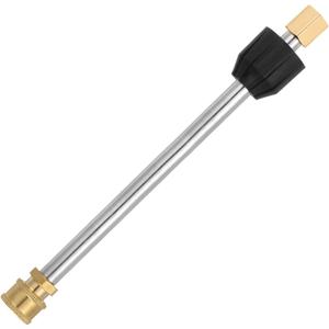 uxcell Pressure Washer Extension Wand, 10 in Stainless Steel Power Washer Lance with M14 x 1.5 to 1/4 inch Quick Connect, Extension Wand Replacement for Roof and Deck Cleaning
