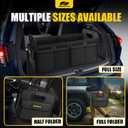 MIKKUPPA Car Trunk Organizer - 75L Collapsible Trunk Organizer for Groceries, Trunk Storage Organizers for SUV Auto Truck Van with Non Slip Bottom (Black)