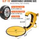 VEVOR Wheel Lock Clamp, 2 Pack Trailer Wheel Lock, Heavy-Duty Anti Theft Tire Lock, Adjustable Tire Boot Lock, Trailer Wheel Locks for RV Trailers, Cars, Trucks, SUVs