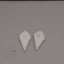 Karma, Shell Salt and Pepper Shakers, Beach Coastal Décor Shakers Set of 2, White