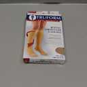 Truform 30-40 mmHg Compression Stockings for Men and Women, Knee High Length, Closed Toe, Beige, Large (Large (1 Pair))