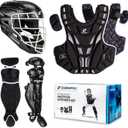 CHAMPRO CHAMPRO Fastpitch Softball Catcher's Set - Headgear (Ages 9-12, BLACK)