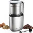 SHARDOR Electric Coffee Bean Grinder, Spice Grinder, 1 Removable Bowl with Stainless Steel Blade, Silver