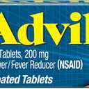 Advil Pain Reliever and Fever Reducer, Pain Relief Medicine with Ibuprofen 200mg for Headache, Backache, Menstrual Pain and Joint Pain Relief - 100 Coated Tablets