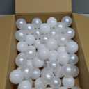 GOGOSO Ball Pit Balls for Toddlers Kids Plastic Balls for Ball-Pit Playpen Pool Baby Play Pastel BPA-Free Non Toxic Play Pastel Crush Proof Ball 50 100 200 500 1000 Count (A white+pearl white)