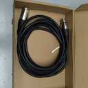 Amazon Basics XLR Microphone Cable for Speaker or PA System, Recording Studio, All Copper Conductors, Low Noise, 10 ft, Black