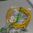 AMI PARTS 72" Flexible Gas Line Kit Yellow Coated, Gas Hose Connector Kit for Dryer, Stove, Water Heater,5/8" OD(1/2" ID) Stainless Steel Gas Line with Connector 1/2" MIP &1/2"FIP & 3/4"MIP Fitting