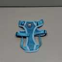 PoyPet Reflective Soft Breathable Mesh Dog Harness No Choke Double Padded Vest Adjustable(Light Blue,XS)