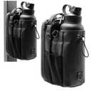 FlyLanyards Magnet gym bag for Men and Women,Magnetic Sling Pocket Bottle ，Holds A 40 OZ Mug，Magnetic Water Bottle Holder for GymGym Bag for Gym,Sports, Trave for Cycling(Black)