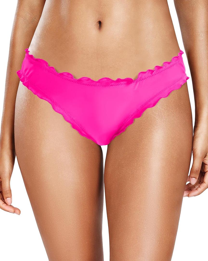 Tempt Me Women Twist Bikini Bottom Moderate High Cut Bathing Suit Bottoms Ruched Swimsuit Bottom, XS