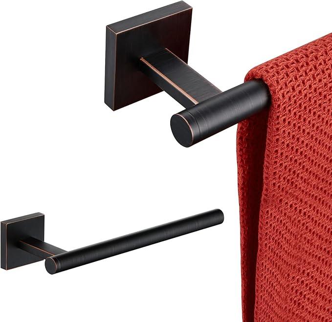 KOKOSIRI Bathroom Towel Bar 32'' Towel Holder for Bath Kitchen Cabinet Towel Rails 32 Inch, 2 Pack Oil Rubbed Bronze Stainless Steel B4005ORB-L32-P2