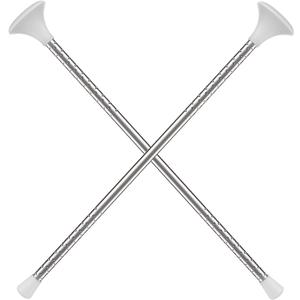 ABOAT 21" White Marching Baton Twirling Mini Shaft Cheerleader Dance Baton (21 Inch 2Pack, White)