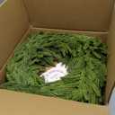 Somikis 24 Inch Christmas Wreaths for Front Door Real Touch Norfolk Pine Wreath for Winter Indoor&Outdoor Porch Windows Wall Home Decor, Realistic Wreath for All Seasons