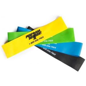 Perform Better Mini Band Resistance Loop - Exercise Bands (a) Set of 4 - 9x2)