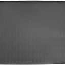 Washer and Dryer Covers for The Top, Silicone Washer Dryer Cover Top Load Washing Machine Protective Pad Stain-Resistant Silicone Easy to Clean Protector Mat for Laundry & Kitchen BlackM