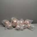8 Pack Rose Gold Disco Balls 8/6/4 Inch 70s Disco Balls Hanging Ornaments with Rings for Dj Club Birthday Wedding Bachelorette Party Decoration