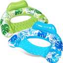SLOOSH Inflatable Pool Floats Adult,2 Pack Pool Chairs with Cup Holders,X-Large Blow up Floats Chair,Hammock Noodle Mat for Relaxing Summer Water Fun Swimming Party Beach