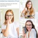 CLASAGA Progressive Multifocus Reading Glasses for Women, Pattern Print Blue Light Block Stylish Ladies Computer Readers