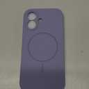 Miracase Magnetic for iPhone 17 Case, Compatible with MagSafe, Integrated Silicone Camera Control Cover, 3.0mm Thicken Shockproof Drop Protection Phone Case for 17, Lavender Gray