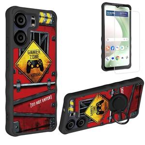 Generic for BLU VIEW 5 Case [with Tempered Glass Screen Protector][Luminous Effect] Compatible with BLU VIEW 5 Phone Case Cover YGH+JGP
